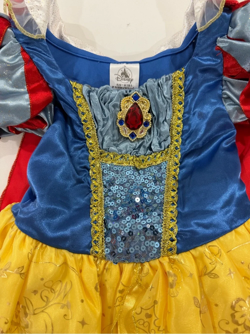 Classic Princess Yellow & Blue Kids Costume Dress